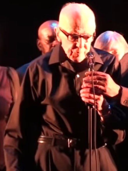 89 Year old soloist Andy Walsh sings