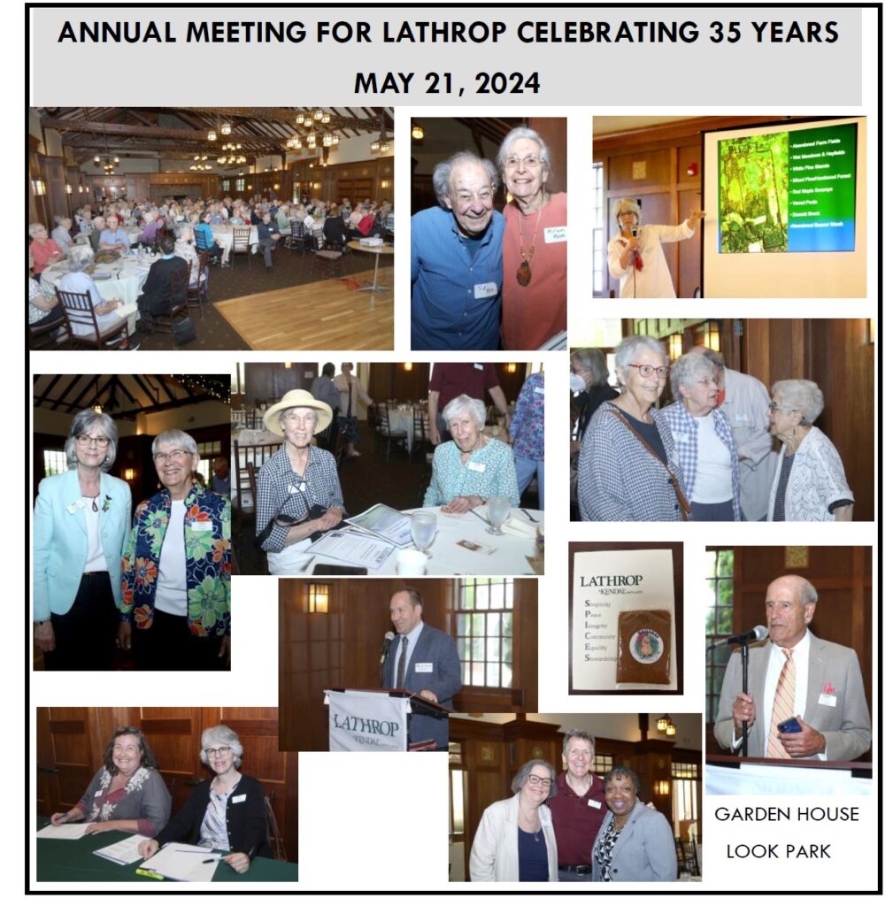 Many residents at Lathrop Anniversary Gathering